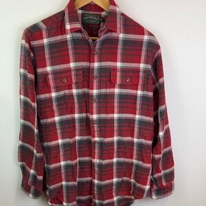 Polo Country red and grey Plaid Shirt size M